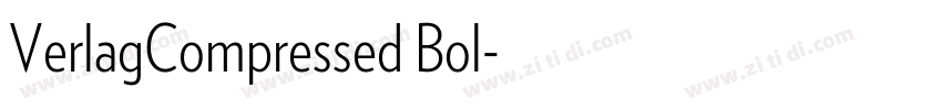 VerlagCompressed Bol字体转换